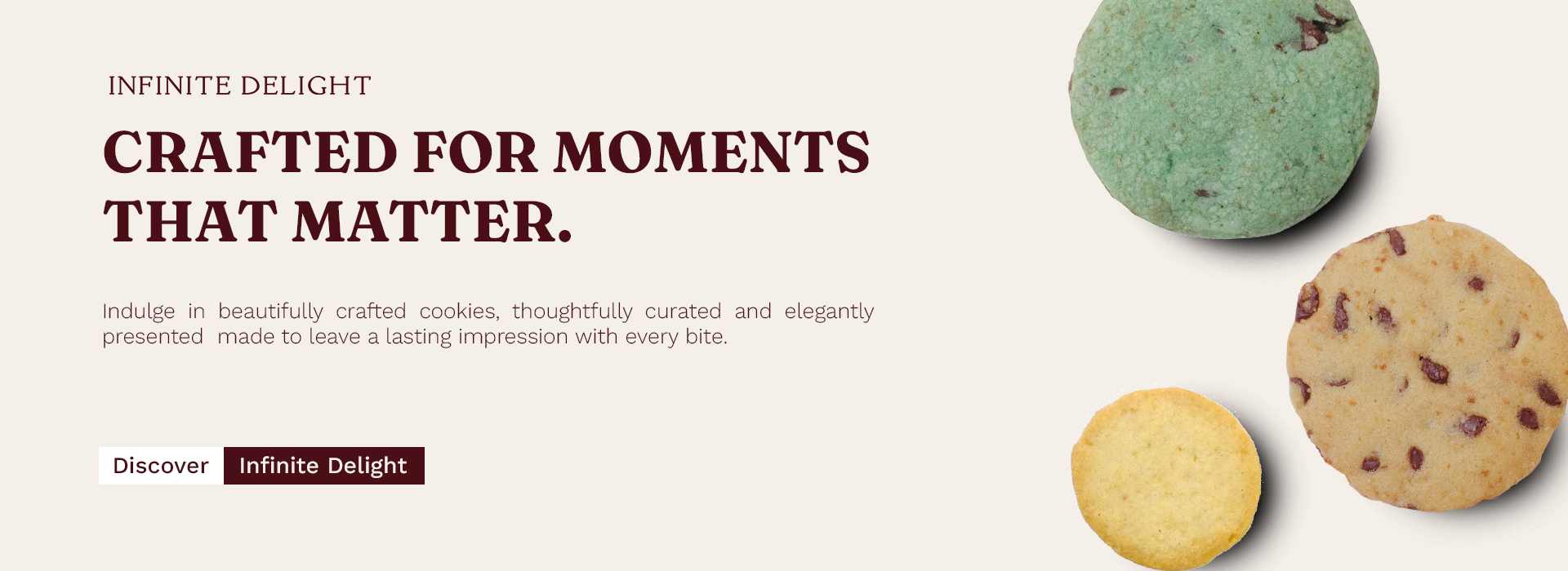 Crafted for moments that matter — Infinite Delight cookies, illustrated